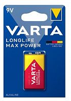 фото товара Батарейка VARTA LongLife Max Power 6LR61 9V (крона) 1шт./уп.