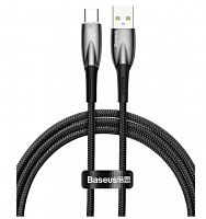 фото товару Дата кабель BASEUS Glimmer CADH000401 Series Fast Charging Type-C 1m 100W Black