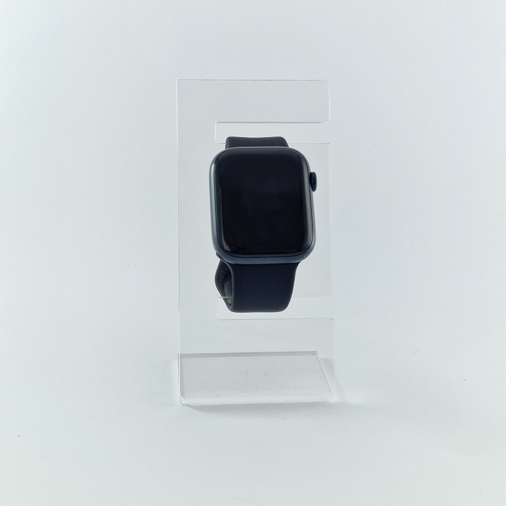 Apple Watch Series 9 GPS, 45mm, Midnight, Midnight Sport Band, M/L фото товару Apple Watch Series 9 GPS, 45mm, Midnight, Midnight Sport Band, M/L