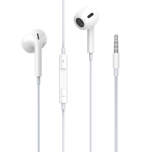 Навушники Jellico EP4A, with mic, 3.5mm, white фото товара Навушники Jellico EP4A, with mic, 3.5mm, white