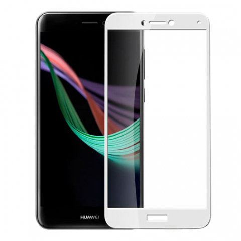 фото товара Защитное стекло Florence Huawei P8 lite (2017) Full Cover White (тех.пак)