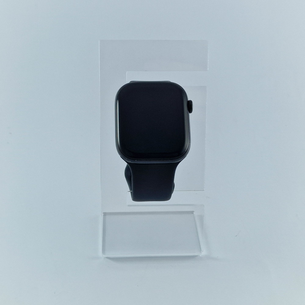 Apple Watch Series 10 GPS, 46mm, Jet Black, Black Sport Band, M/L фото товару Apple Watch Series 10 GPS, 46mm, Jet Black, Black Sport Band, M/L