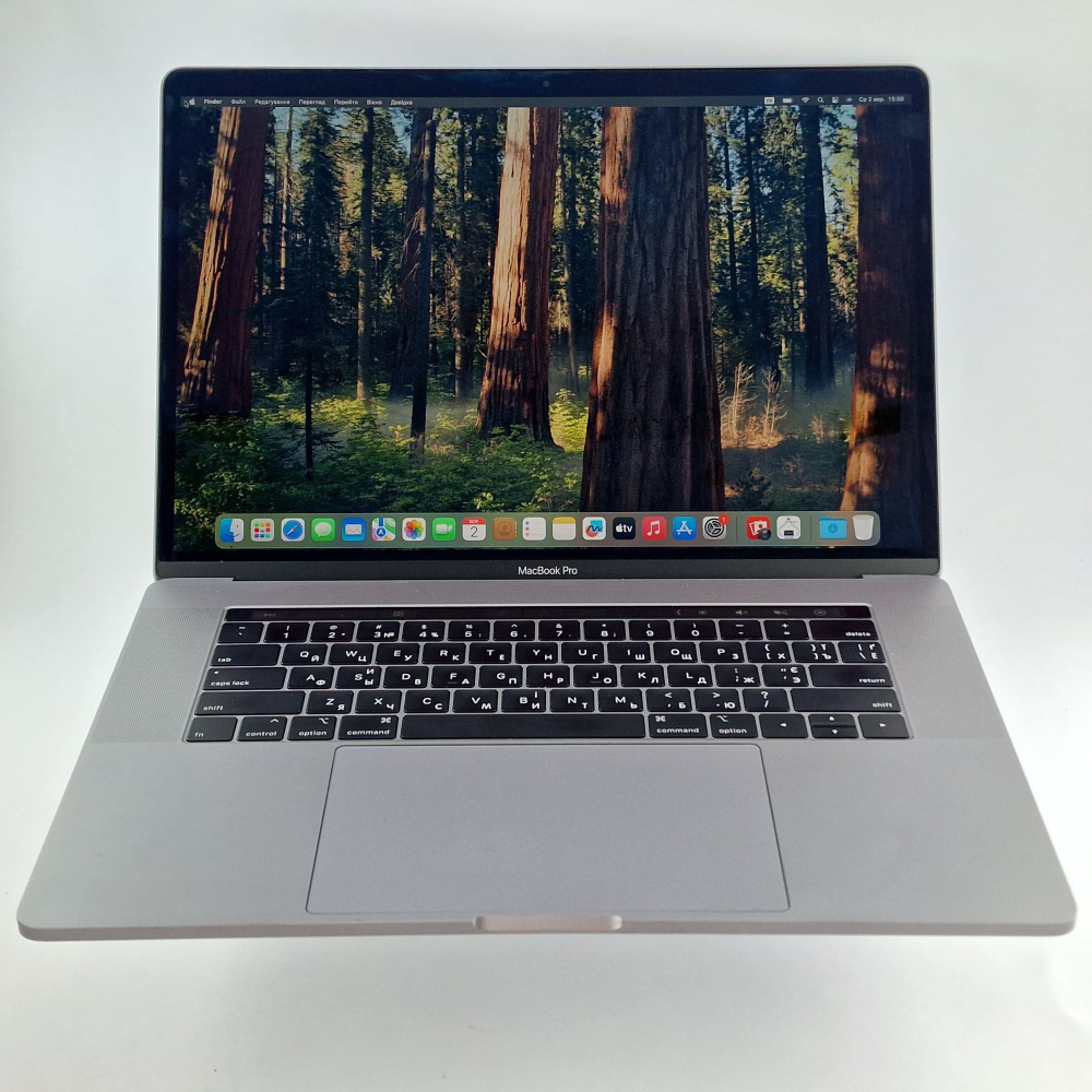 фото товару MacBook Pro 15" with Touch Bar Intel Core i9, 16 GB, 512 GB, Silver