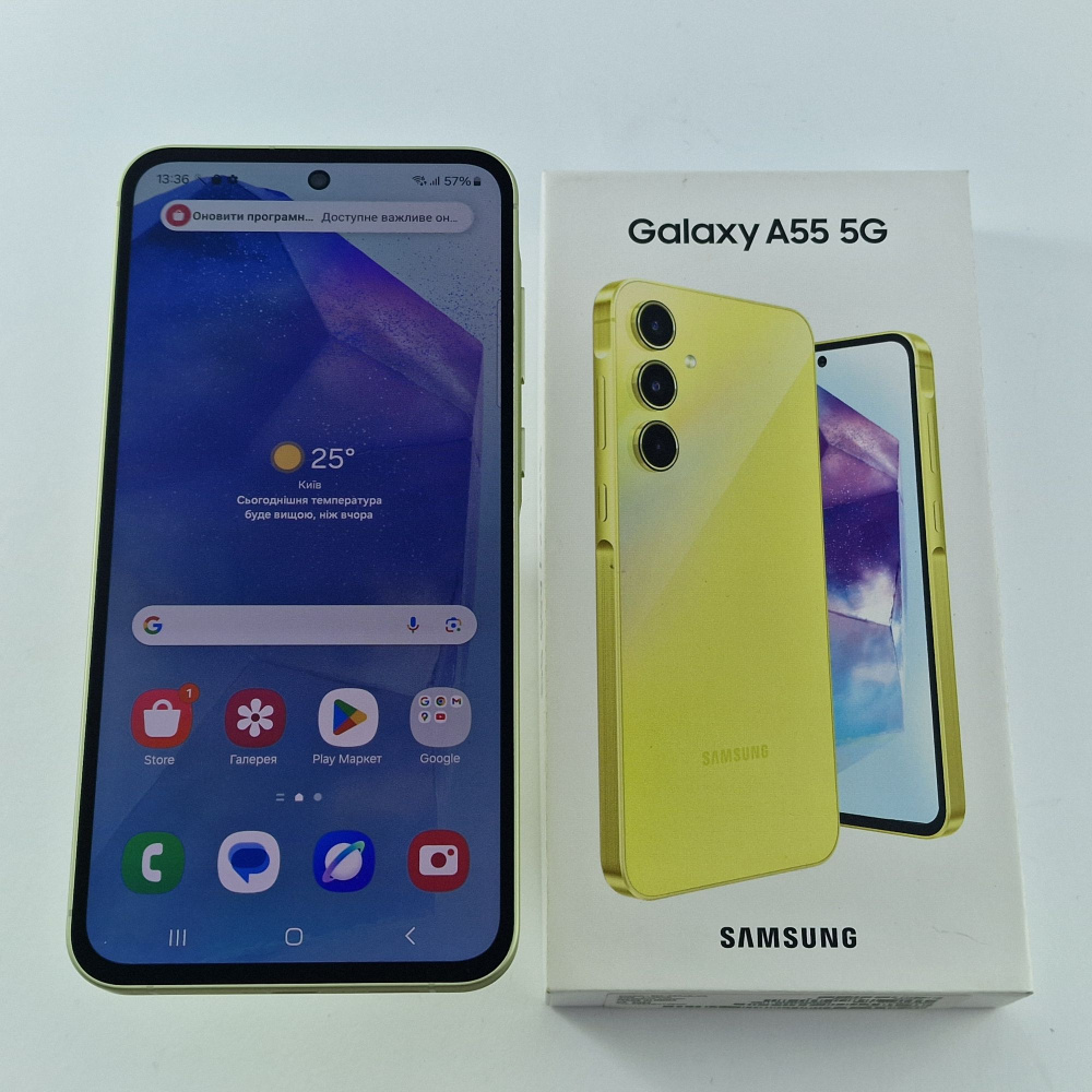 Samsung Galaxy A55 128 GB Awesome Lemon фото товару Samsung Galaxy A55 128 GB Awesome Lemon