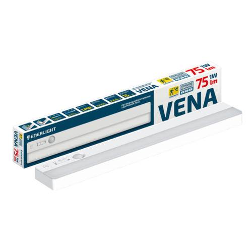 Світильник ENERLIGHT Vena 75Лм 3000К-6500К АААх4 з датчиком руху White фото товара Світильник ENERLIGHT Vena 75Лм 3000К-6500К АААх4 з датчиком руху White