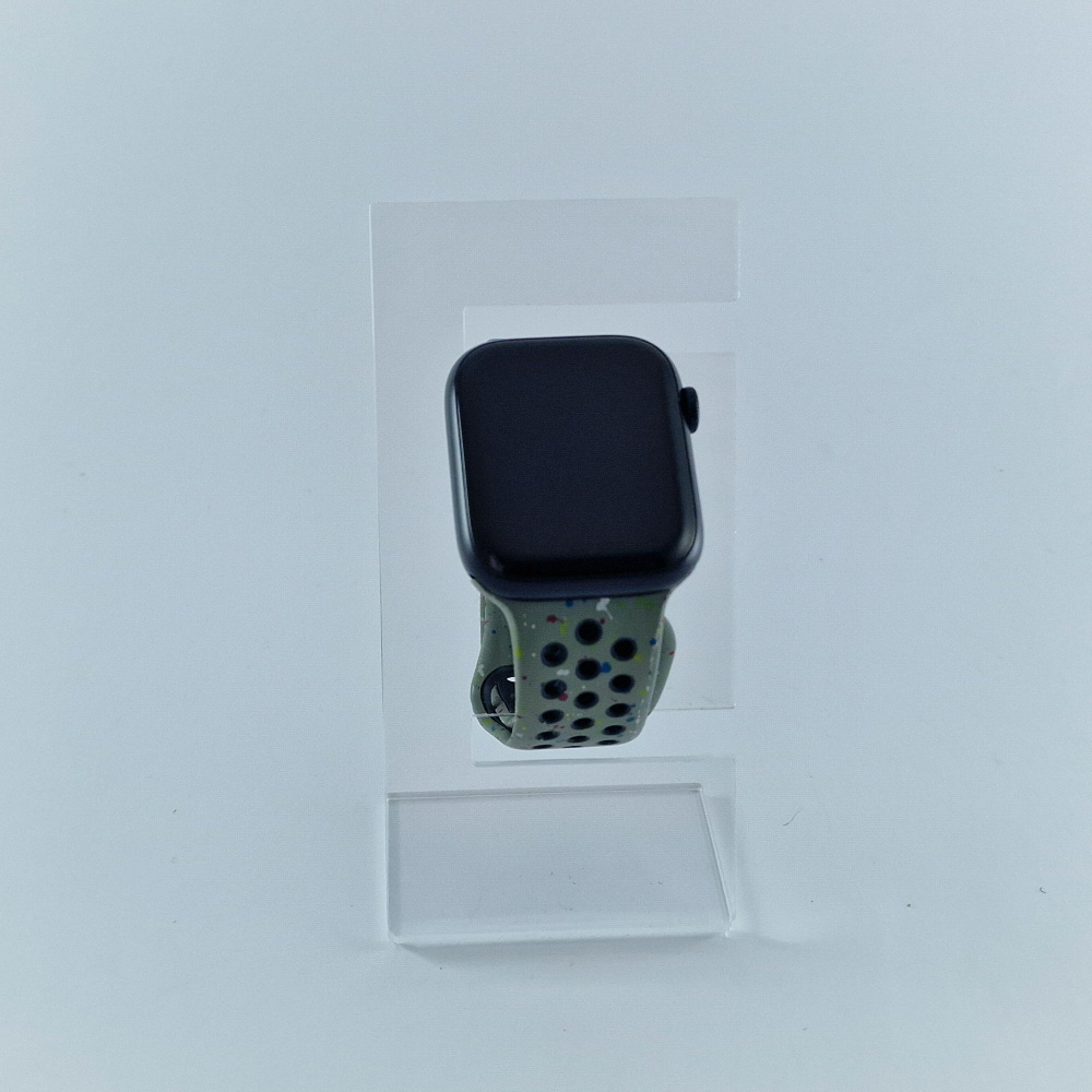 Apple Watch Series 9 GPS, 45mm, Midnight, Midnight Sport Band, M/L фото товару Apple Watch Series 9 GPS, 45mm, Midnight, Midnight Sport Band, M/L