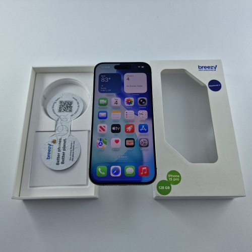 Apple iPhone 15 Pro 128 GB Natural Titanium фото товару Apple iPhone 15 Pro 128 GB Natural Titanium
