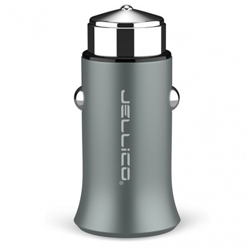 фото товару АЗУ Jellico MQC3.0 1USB QC 3.0 Grey