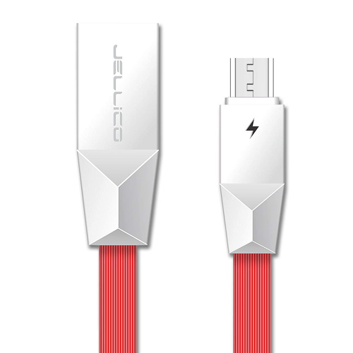 фото товару Дата кабель Jellico KS-07 microUSB 1m 3A Red