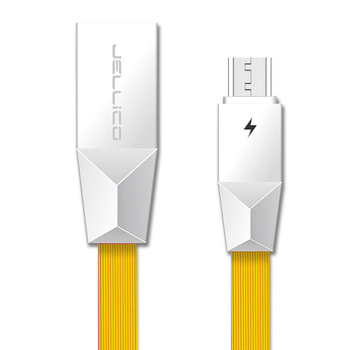 фото товару Дата кабель Jellico KS-07 microUSB 1m 3A Yellow