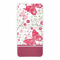 фото товару Накладка Florence силиконовая Silk 3D Huawei Y5 (2018) butterflies transparent (тех.пак)