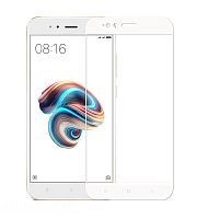 фото товару Защитное стекло Florence (full glue) Xiaomi Mi A1 (5X) Full Cover White (тех.пак)