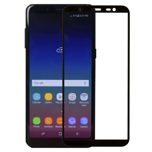 фото товару Захисне скло Florence (full glue) Samsung J8 (2018) J810 Full Cover Black (тех.пак)