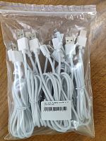 фото товару Дата кабель FLORENCE microUSB 1m 2A White (bulk, 10 шт)