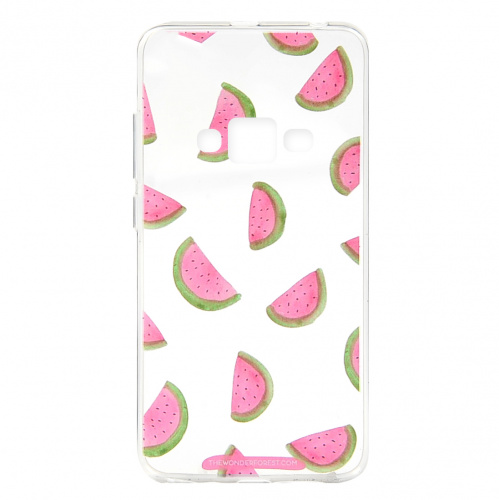 фото товару Накладка Florence силиконовая Silk 3D SamsungJ2 Prime (2018) G532 watermelon transparent (тех.пак)