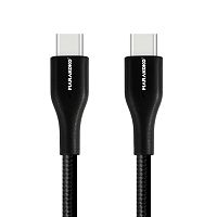 фото товара Дата кабель Marakoko M-TC04 USB-C to USB-C 1.5m Black