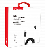 фото товару Дата кабель Marakoko MCB1 microUSB 2m 2A Black
