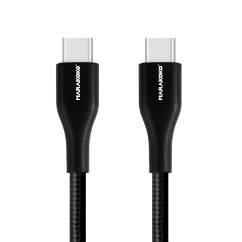 фото товару Дата кабель Marakoko M-TC04 USB-C to USB-C 1.5m Black