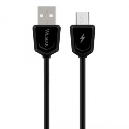 фото товару Дата кабель Wesdar T29 microUSB 1m 2A Black