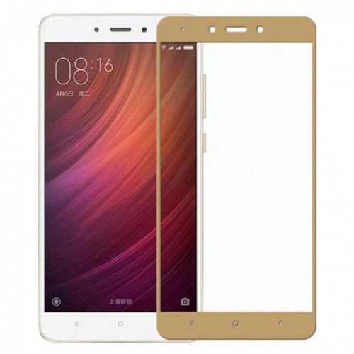 фото товару Захисне скло MakeFuture Xiaomi Redmi 4X Full Cover Gold