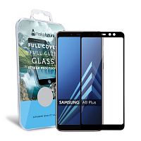 фото товару Захисне скло MakeFuture Samsung A8 Plus (2018) Full Cover (full glue) Black
