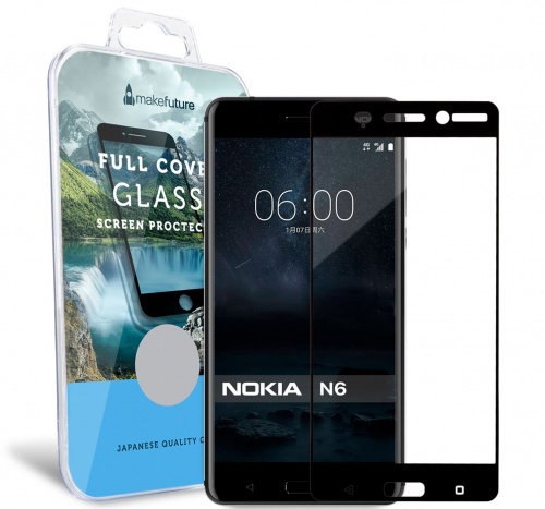 фото товару Защитное стекло MakeFuture Nokia 6 Full Cover Black