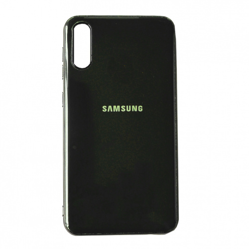 фото товару Накладка Original Silicone Joy touch Samsung A70 (2019) A705F Dark green (тех.пак)