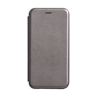 фото товару Чохол-книжка Premium Leather Case Xiaomi Redmi Note 10 Pro/Note 10 Pro Max grey (тех.пак)