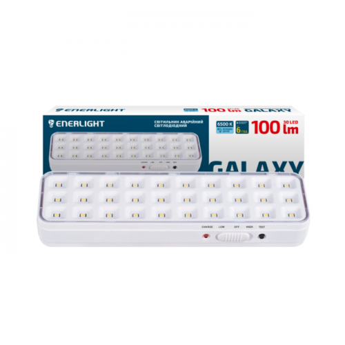 фото товара Cвітильник аварійний ENERLIGHT GALAXY 100Лм 6500К Li 3,7В 1,2Агод White