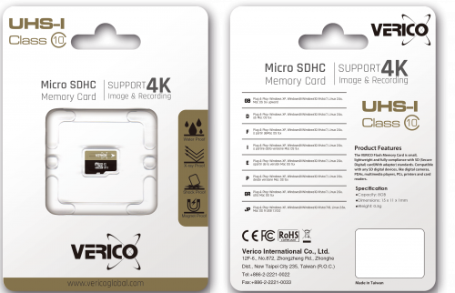 фото товару Verico MicroSDHC 8GB UHS-I (Class 10) (card only)