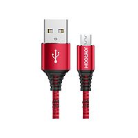 фото товару Дата кабель Joyroom Armour S-L316 microUSB 0.25m 3.4A Red