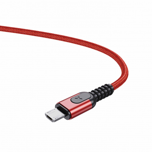 фото товару Дата кабель Jellico A2 microUSB 1m 3A Red