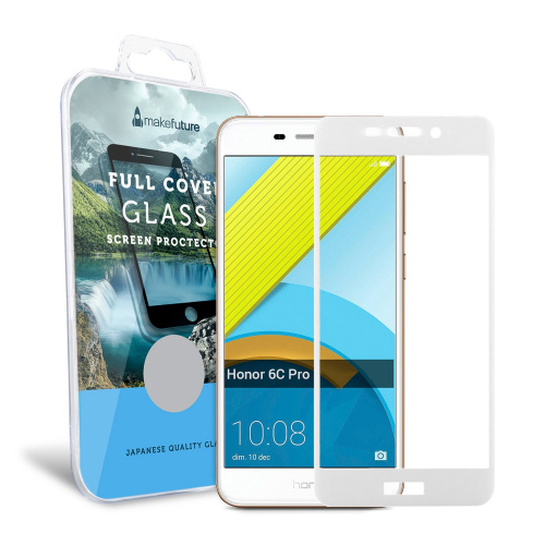 фото товару Захисне скло MakeFuture Honor 6C Pro Full Cover White