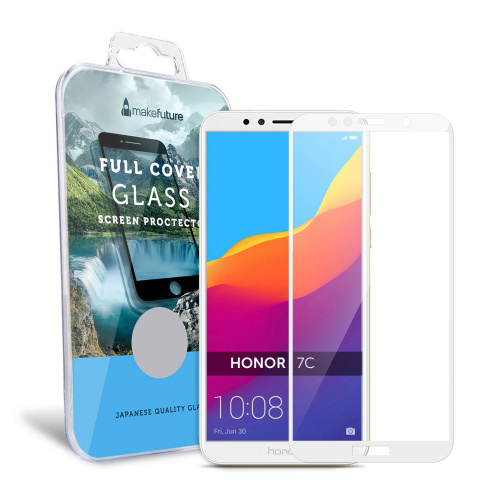 фото товару Захисне скло MakeFuture Honor 7C Full Cover White