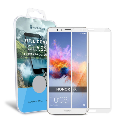 фото товару Захисне скло MakeFuture Honor 7X Full Cover White