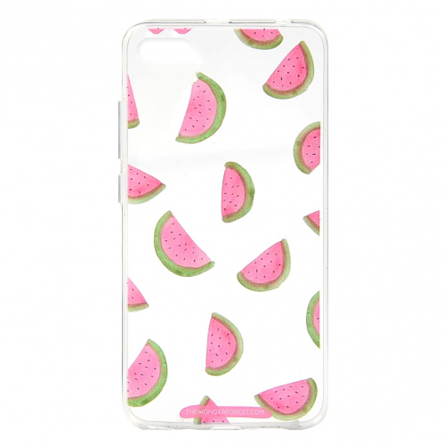 фото товару Накладка Florence силиконовая Silk 3D Huawei Y5 (2018) watermelon transparent