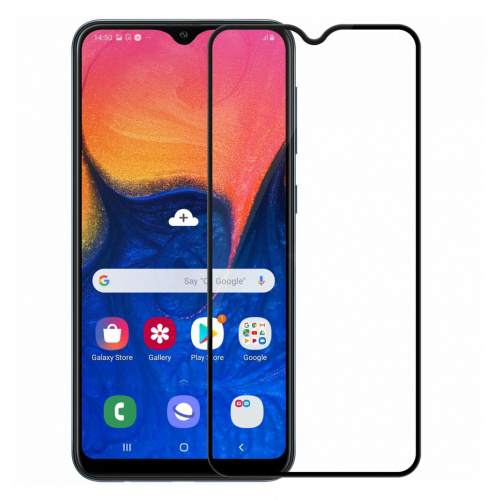 фото товару Захисне скло Florence (full glue) Samsung A10 (2019) A105F Full Cover Black (тех.пак)