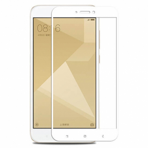 фото товару Захисне скло 4D Xiaom Redmi 4X White (тех.пак)