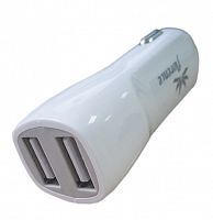 фото товару АЗУ Florence 2USB white, 2100mA (CC21-2USBWHTP), в тех.пакеті