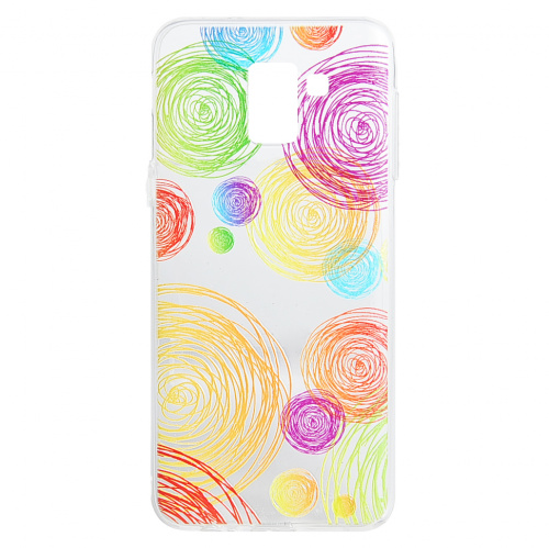 фото товару Накладка Florence силиконовая Silk 3D Samsung J6 (2018) J600 rounds transparent