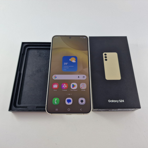 Samsung Galaxy S24 128 GB Amber Yellow фото товару Samsung Galaxy S24 128 GB Amber Yellow