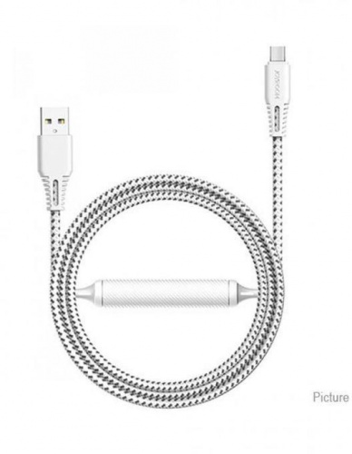 фото товару Дата кабель c УМБ Joyroom S-T507 Type-C 2m 2.4A 2500mAh White