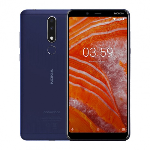 фото товару Nokia 3.1 PLUS DS 3Gb/32Gb (Indigo) Blue