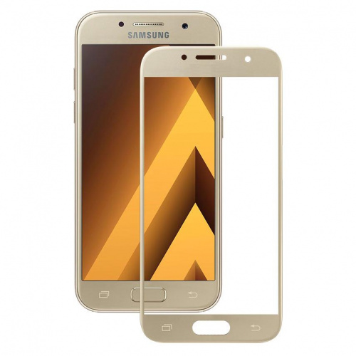 фото товару Захисне скло MakeFuture Samsung A7 (2017) A720F Full Cover Gold