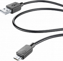 фото товару Дата кабель Cellularline microUSB 0.6m black (USBDATA06MUSBK)