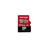фото товару Patriot MicroSDXC 512GB UHS-I U3 EP Series V30 (R-100MB/s, W-80MB/s) (Class 10) (adapter SD)