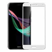 фото товару Захисне скло Florence Huawei P8 lite (2017) Full Cover White (тех.пак)