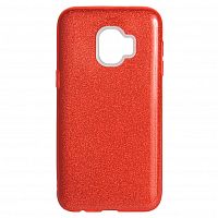 фото товару Накладка Shine 3в1 (PC+TPU) Samsung J2 Core (2018) J260 red (тех.пак)