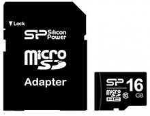 фото товару Silicon Power MicroSDHC 16GB+SD adapter (class 10)
