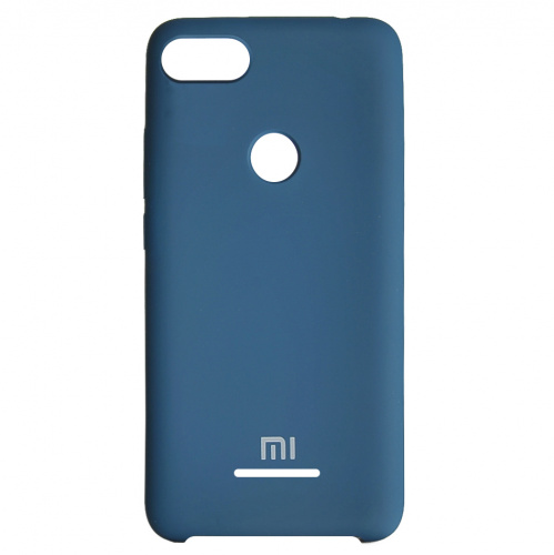фото товару Накладка Silicone Case High Copy Xiaomi Redmi 6 Dark blue